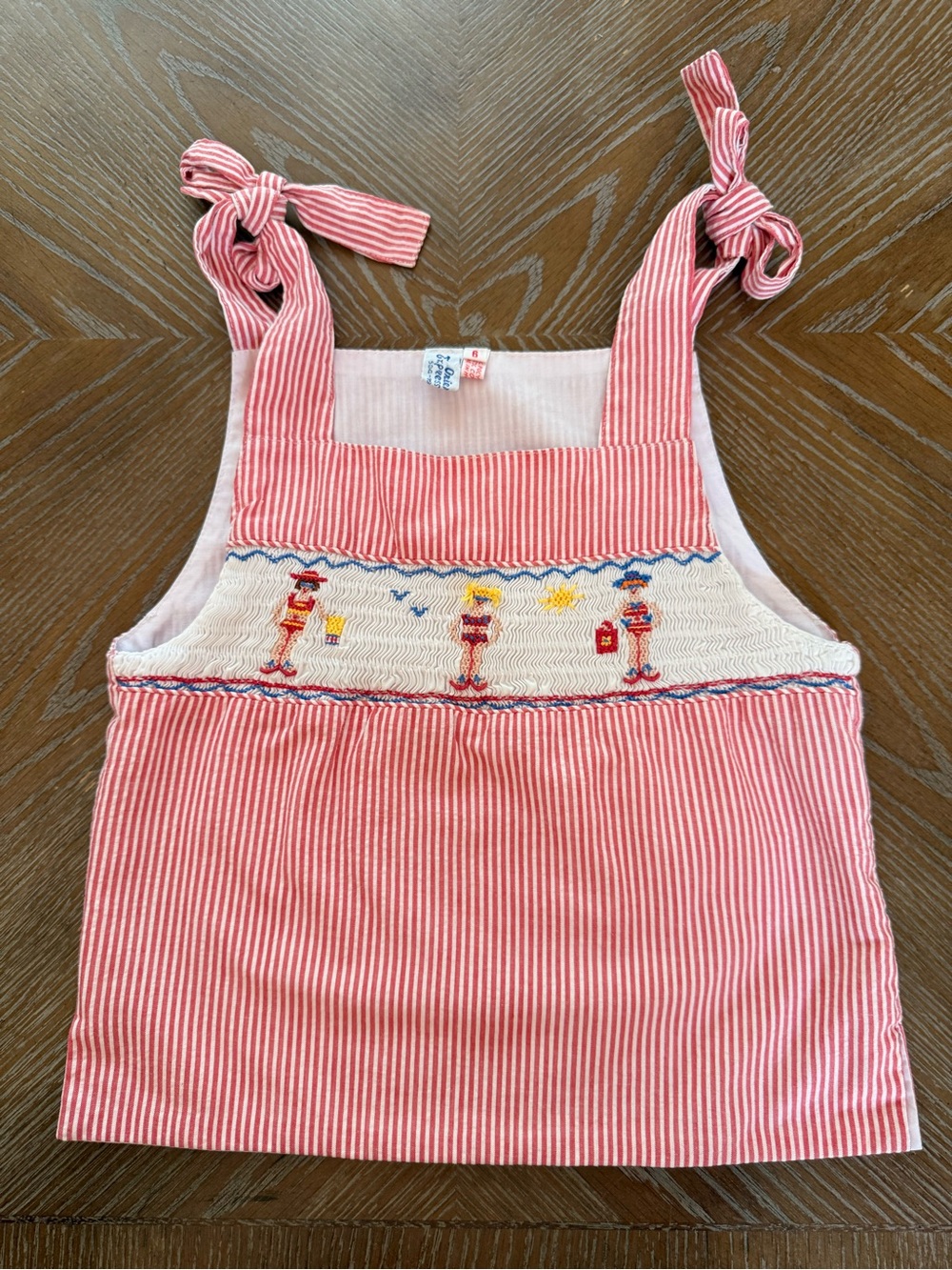 Orient Expressed Girl’s Smocked Striped Beach Dress